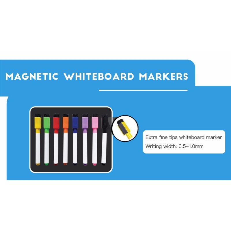 Soft Magnetic Whiteboard Fridge Magnet Reminder Week Month Grocery List Notepad for Home Refrigerator Office Workspace