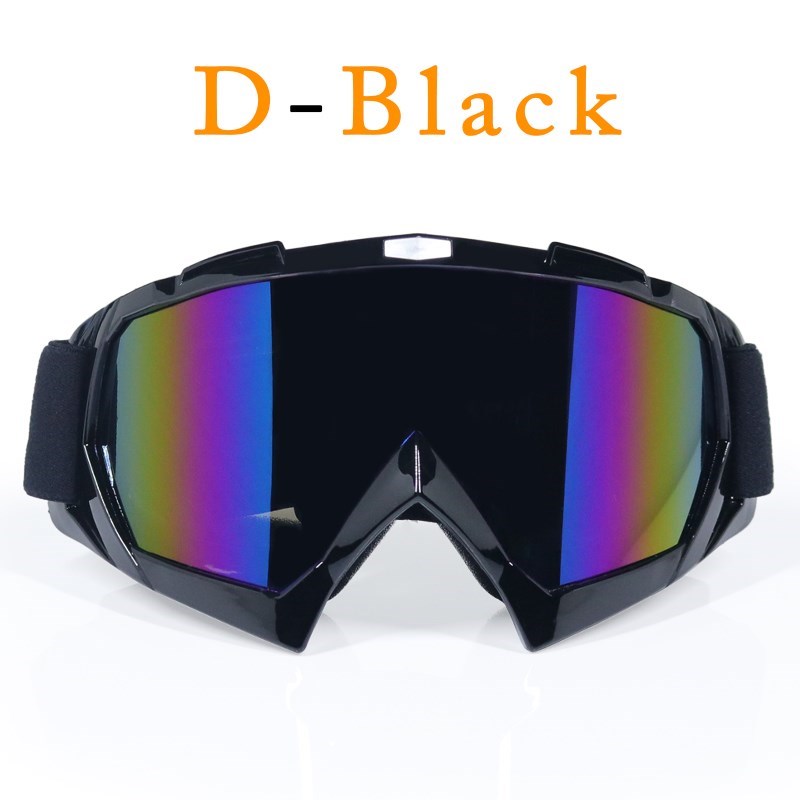 Dla dorosłych gogle Motocross motocykl motor okulary Cross Country elastyczne przezroczyste soczewki Ooculos de grau: Black