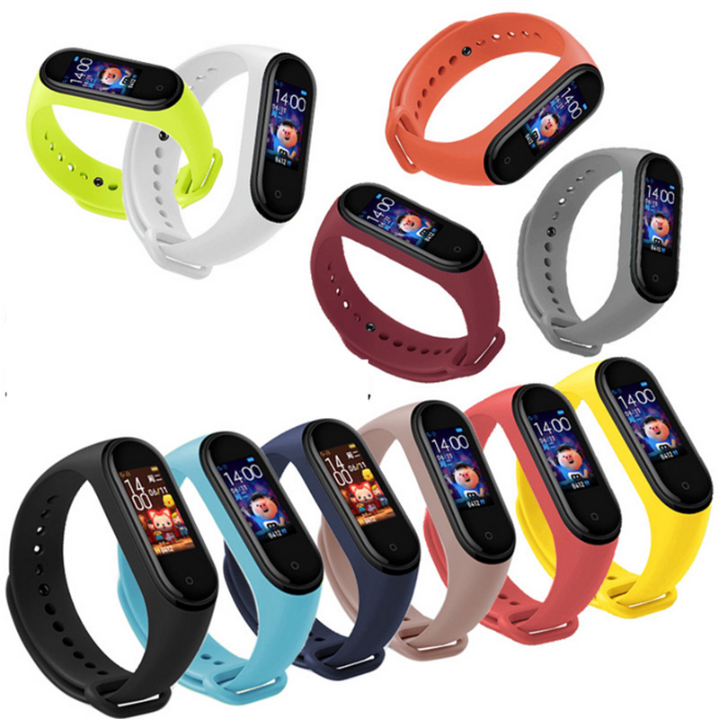 Farben Armband für Xiaomi Mi Band 4 5 6 7 Sport Armband Uhr Silikon Armband für Xiaomi Mi Band 5 Armband Miband 4 3 Armband