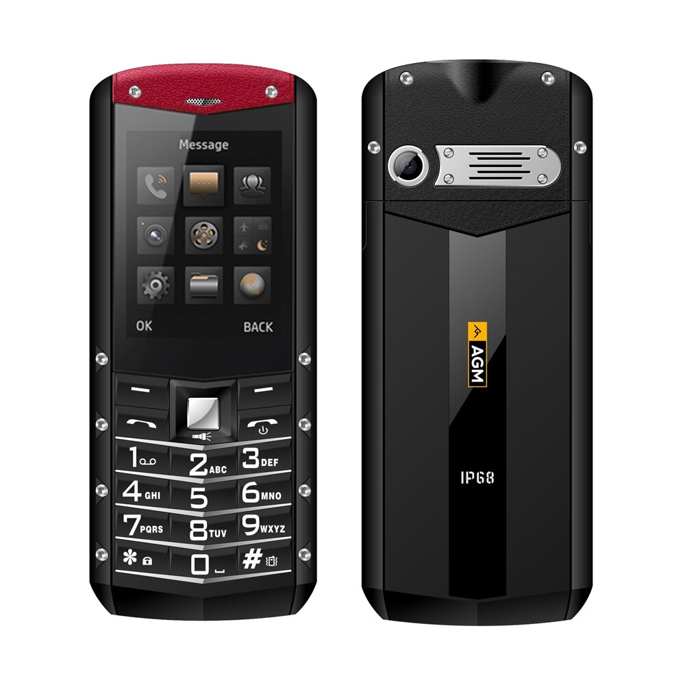 AGM M2 IP68 Waterproof Cellphone 2.4 inch Bar phone Dual SIM Card Bluetooth 1970mAh FM 32MB RAM 32MB ROM Keyboard 2G GSM phone