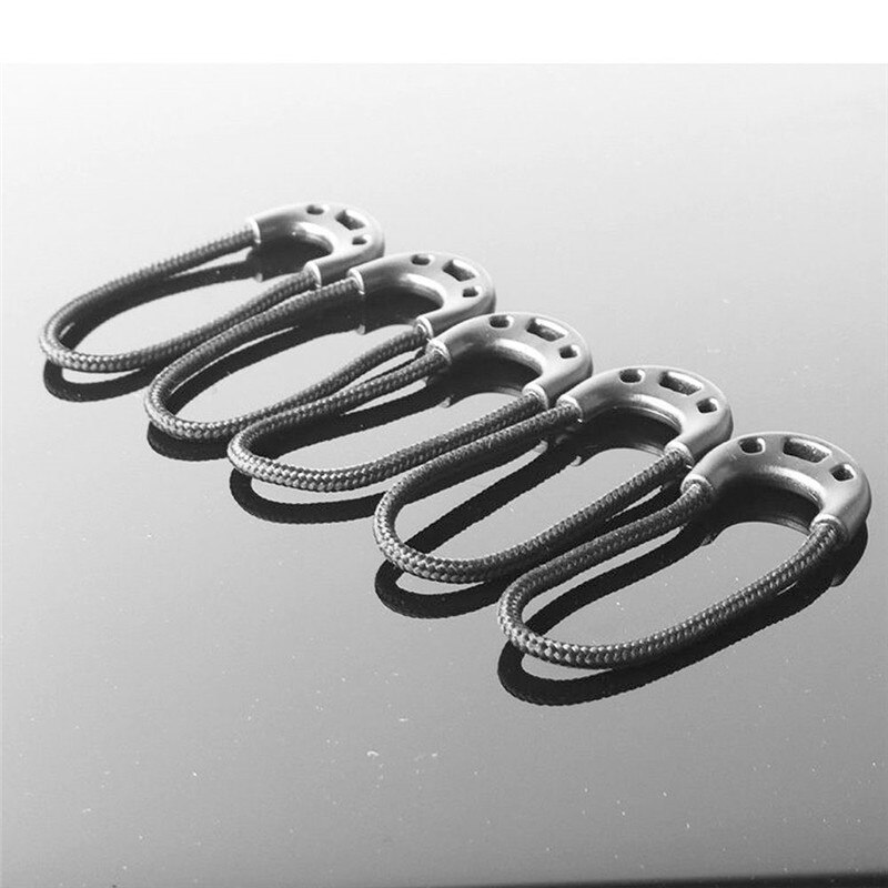 5/10Pcs Anti-Diefstal Rits Pulls Cord Touw Eindigt Lock Zip Clip Buckle Voor Kleding tas Accessoires