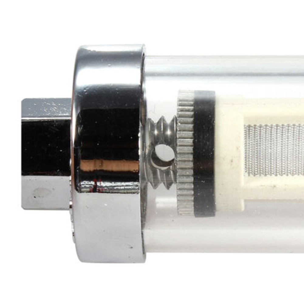 Filtro de combustible en línea, accesorio automático de gasolina práctico, transparente, fácil de instalar, limpiador de aceite lavable, de Metal para motocicleta