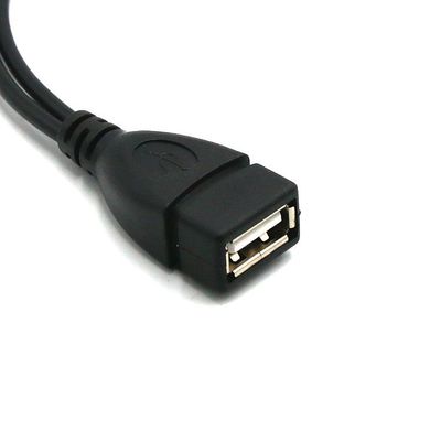 2 In 1 OTG Micro USB Host Power Y Splitter USB Adapter naar Micro 5 Pin Man Vrouw Kabel