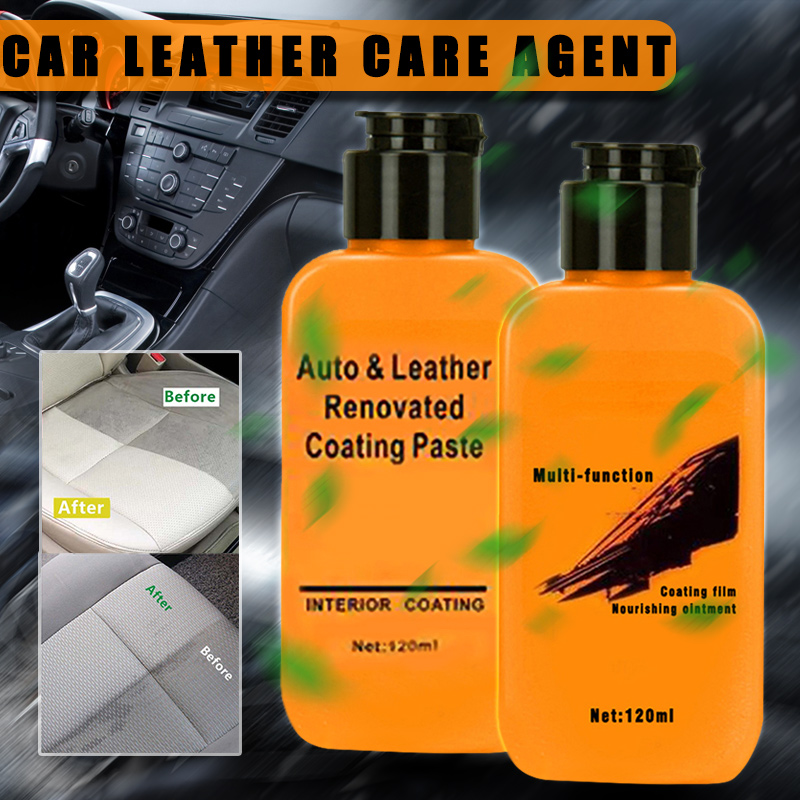 120ml Auto Leather Renovated Coating Paste Maintenance Agent Car Interior Renovation Care TB