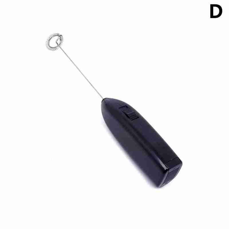 Kitchen Tools Electric Milk Foamer for Coffee Cappuccino Creamer Frother Foamer Drink Whisk Mixer Egg Beater Mini Handle Stirrer: D