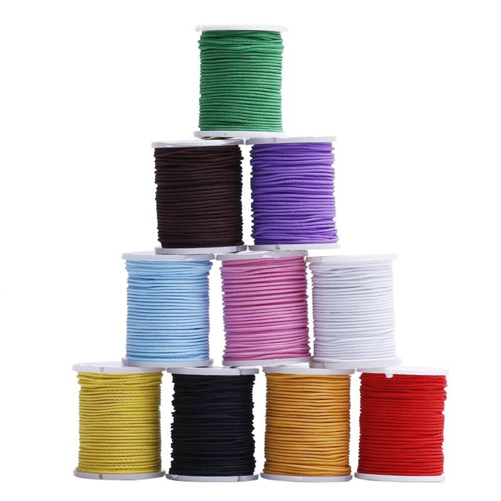Elastische Schnur Perlen basteln strecken-Schnur für Schmuck, sterben DIY Armbinde Halskette Zubehör, Farbe Zufällig