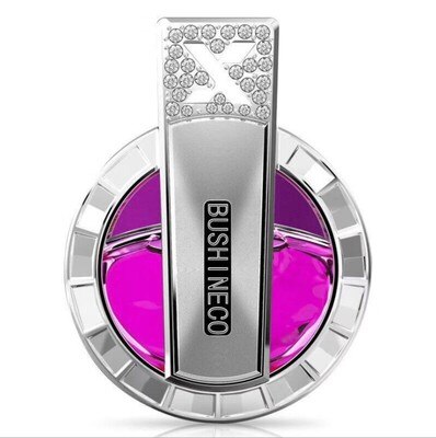 car Air Conditioner Perfume Clip Car Perfume Holder air fresh with Diamond 4 Fragrances car accessories for girls: Replenisher- Purple