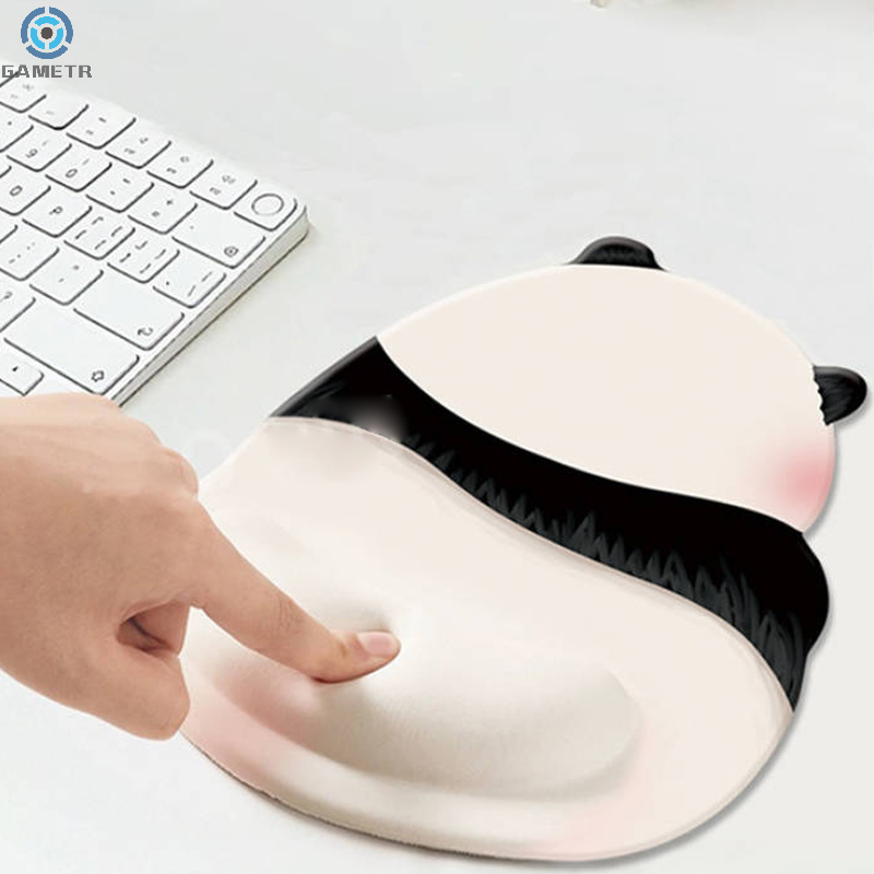 Kawaii Roze Panda Muismat Siliconen Pols Muismat Leuke Antislip Computer Kantoor High-End Muismatten Voor Meisjes