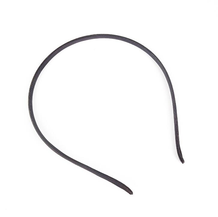 10 sztuk zwykły stałe 5MM satynowa pokryte żywicy Hairbands ze stali nierdzewnej pałąk akcesoria do włosów dla dorosłych dzieci prezent