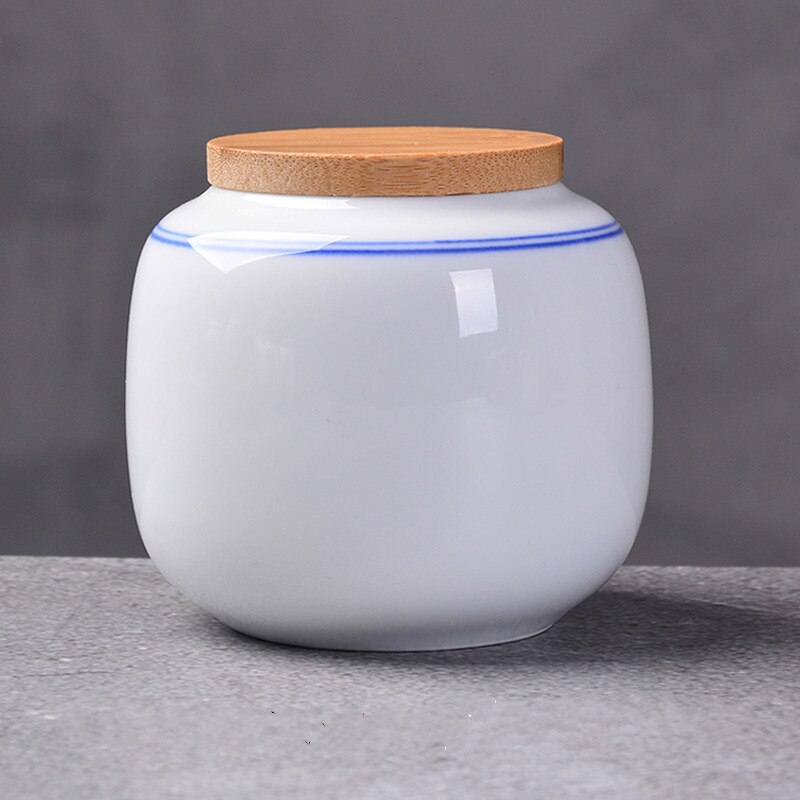 Céramique cuisine boîte à thé rétro Fission couleur thé Caddies conteneurs voyage boîte de rangement pot en porcelaine pour pot de café en poudre ZM720: B