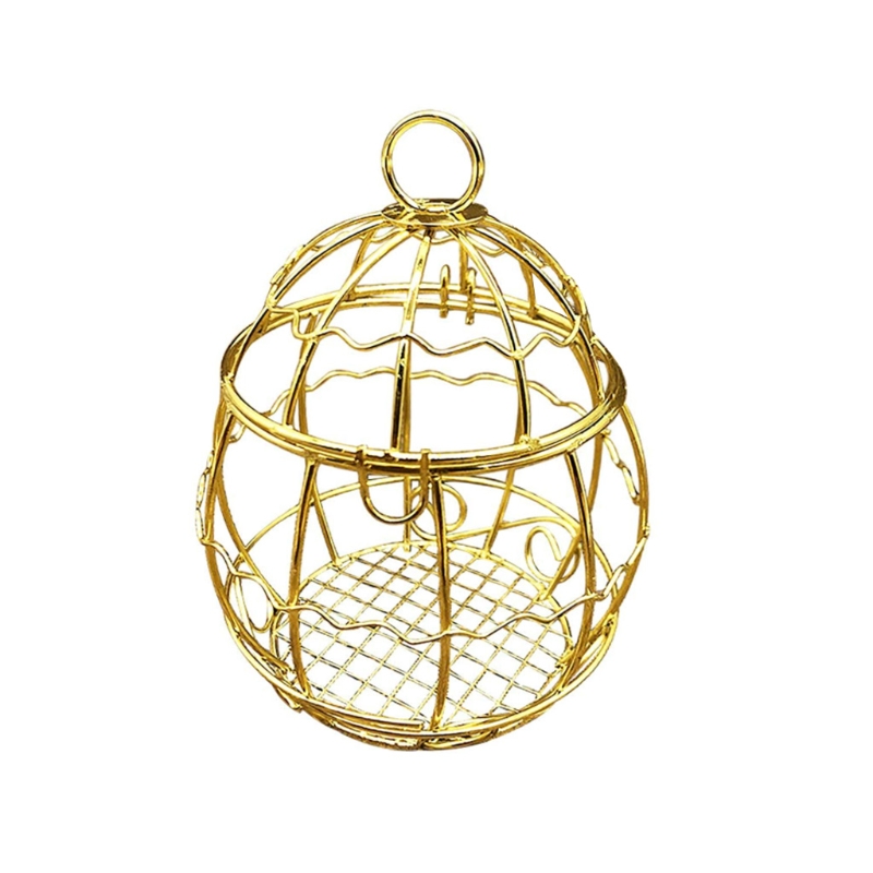 Bird Feeder Metal Fat Ball Bird Feeders Outdoor Small Hanging Gold Wild Bird Feeder Bread Holder Garden Decorations