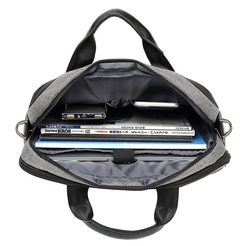 Herre taske vandtæt bærbar dokumentmappe business skulder crossbody tasker stor messenger taske håndtaske multifunktion mulepose  xa181zc