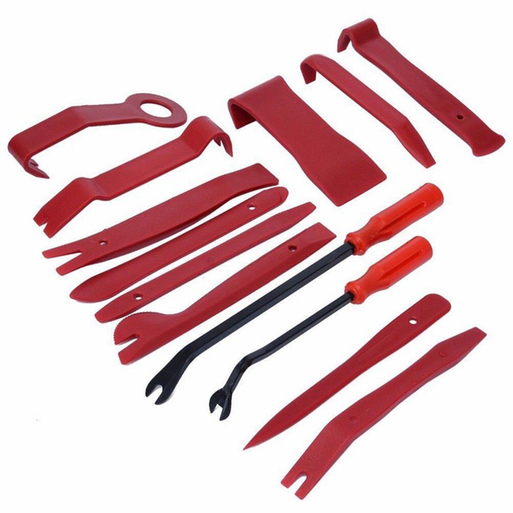 13 st / set plastbändningsverktyg trim instrumentpanel dörrklämpanel borttagning installatör öppningsreparationsverktyg för pc-telefon demontering set