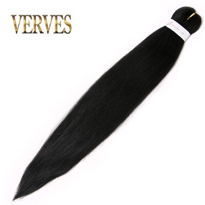 VERVES-Extensions de tresses Jumbo, 26 pouces, tresses synthétiques ombrées et 100 et g/pièce, tresses en Fiber résistantes à la chaleur: Couleur naturelle