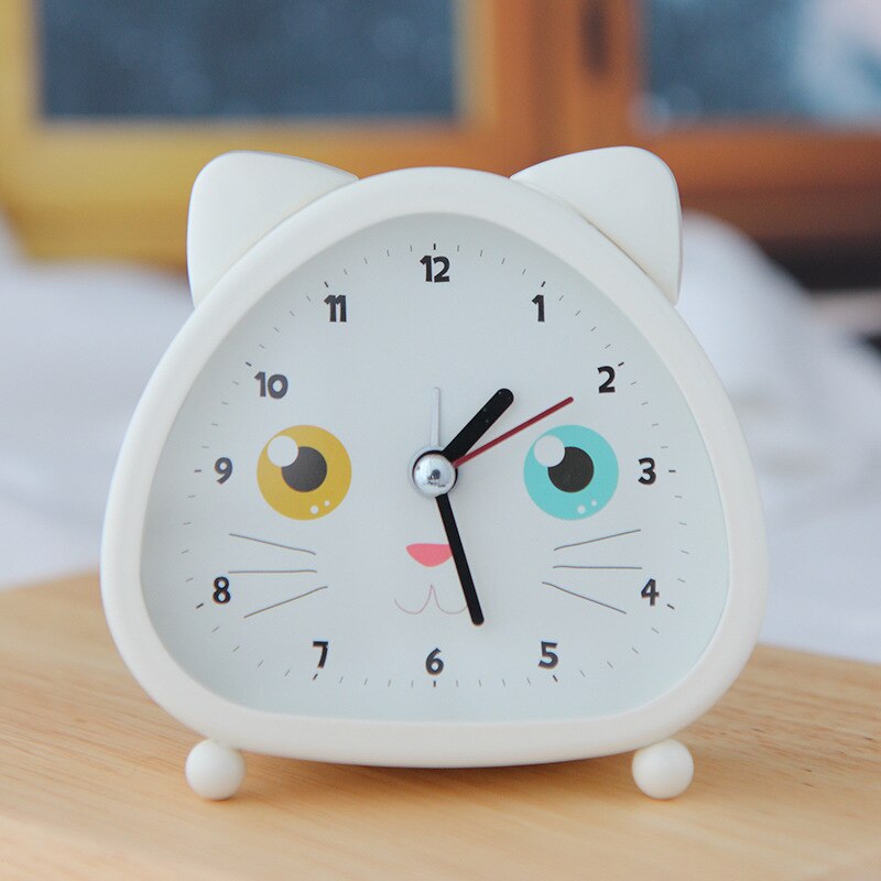 Cartoon Kleine Wekker Studenten Gebruik Nachtkastje Lichtgevende Kinderen Mute Creatieve Persoonlijkheid Lui Klok Alarm: 06