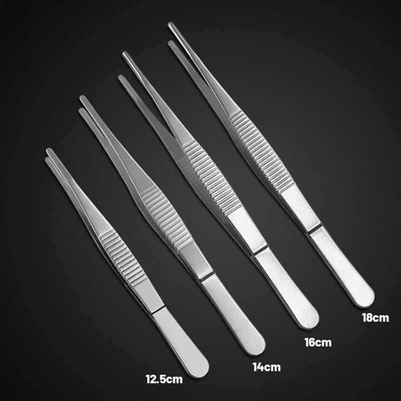 Roestvrijstalen Pincet 12.5/14/16/18 Cm Pincet Antislip Rechte Pincet &amp; Schuine Pincet Professionele Pincet