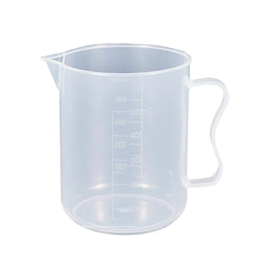 Spout Kitchen Lab With Handle Graduated Measuring Cup Jug Cooking 250/500/ml pour Durable Liquid Pitcher T7S4: 500ml