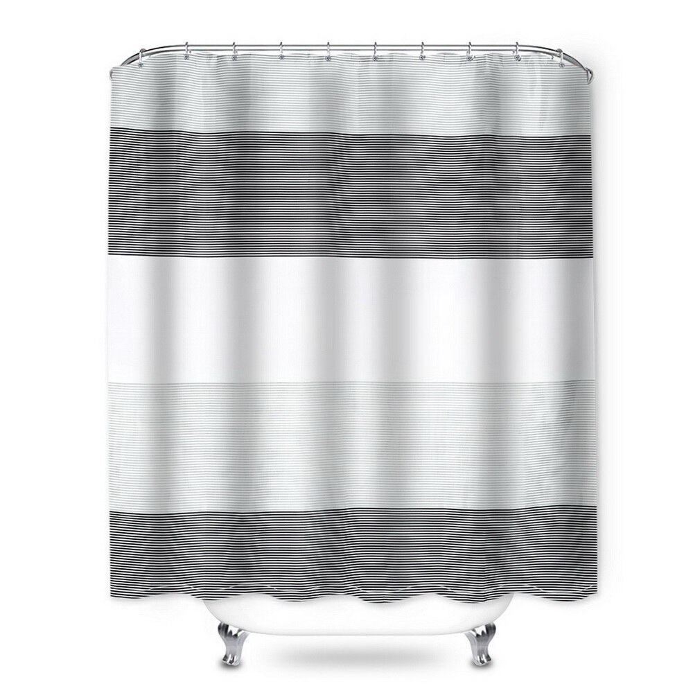 Feuille de plante tropicale Monstera Cactus rideau de douche rideau de salle de bain tissu imperméable Polyester résistant à la moisissure: E 180x180cm