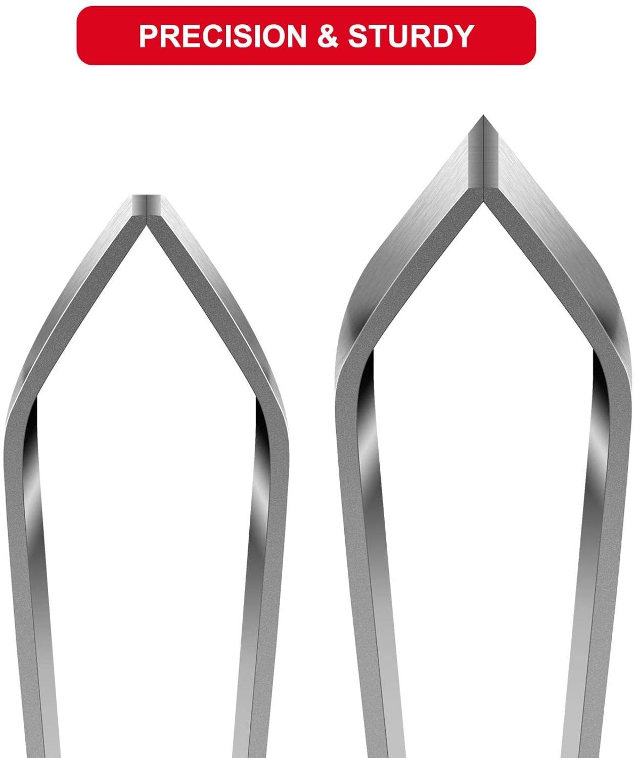 Walfos Visgraten Pincet Tang Rvs Visgraten-Platte En Slant Pincet Tang Remover Puller Epileren Tweezer Tang