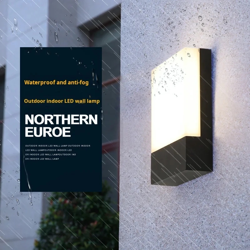 Minimalistische ultra heldere wandlamp buiten waterdicht IP65 villa binnenplaats entree entree tuin wandlamp buitendecoratie