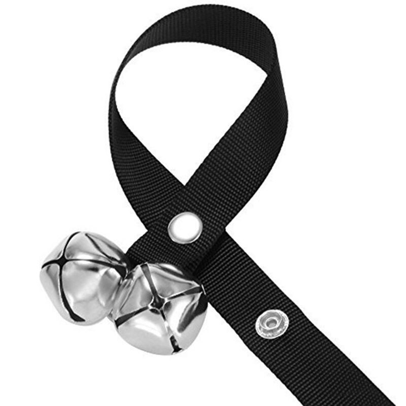 Timbre de perro para entrenamiento de orinal cascabeles ajustables para puerta, para orinal, entrenamiento y limpieza de perros pequeños, medianos y grandes
