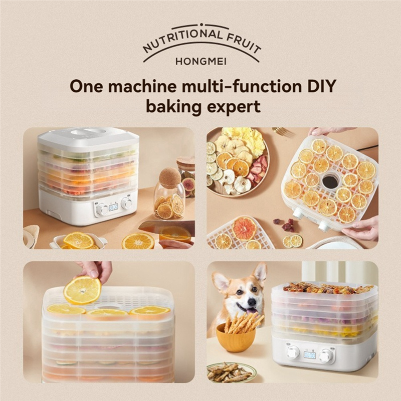 VELIF-Lebensmittel Gefriertrockner 360° ° Luftstrom-Trockner-Maschine für Süßigkeitssnacks mit einstellbarem Timer und Temperaturregelung