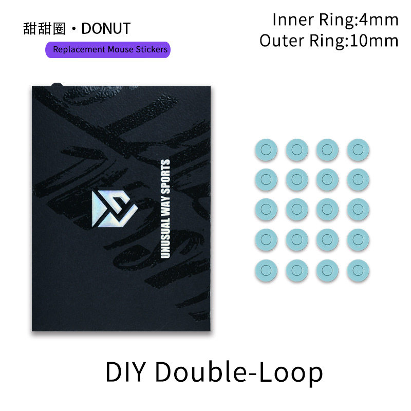 Unusual Way Sports Mouse Foot Skates Feet For Round Dots Cambered Surface PTFE Anti Collapse Magic Ice Black Silver Fox: DARK GRAY