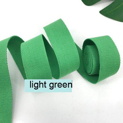 50mm( 2") Canvas Webbing 5meters Length Heavy Canvas Webbing Strap Belting Bag Strap Tape For DIY Bag Luggage Colorful: light green
