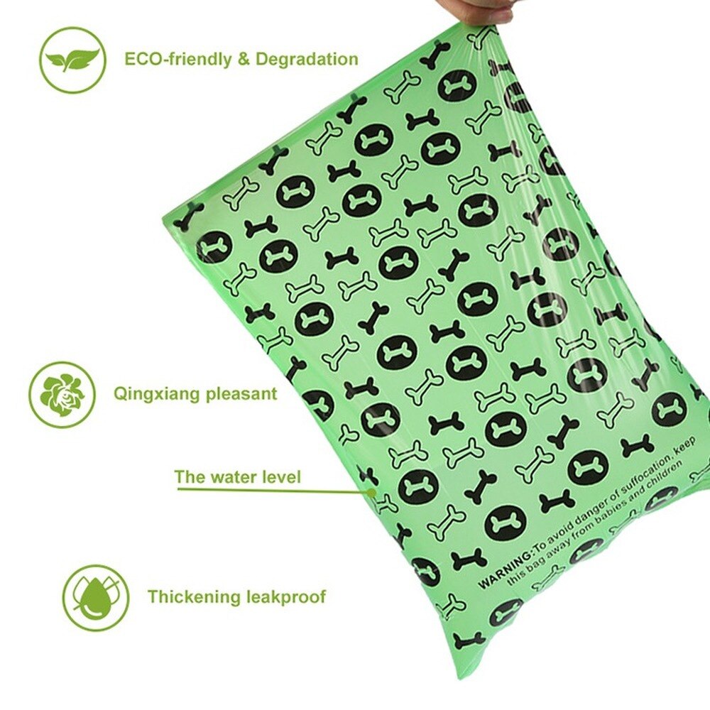 Biodegradable Pet Dog Poop Bag Puppy Degradable ECO Friendly Waste Bags For Dogs Pets Products Outdoor Walking Garbage Bag