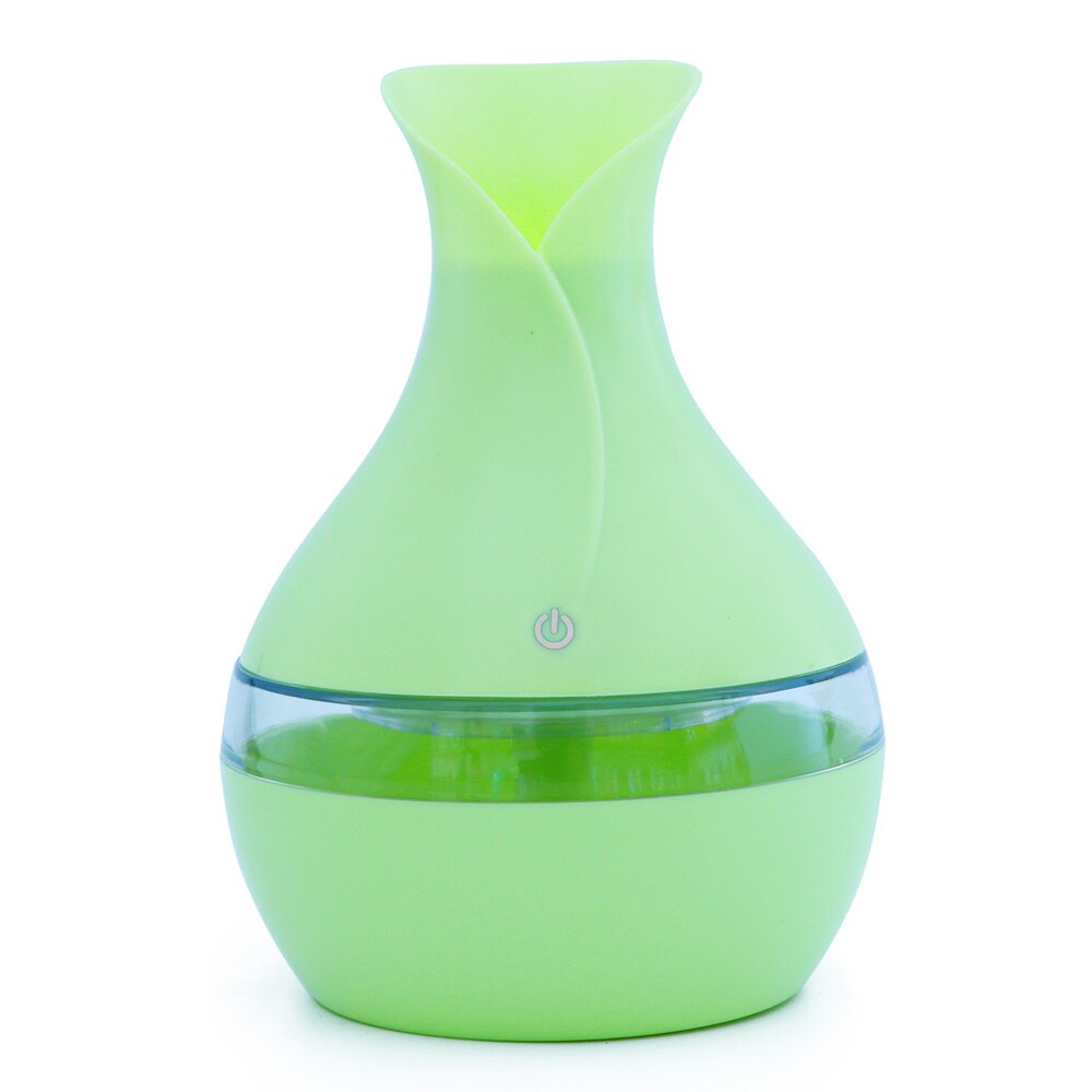 Nmt 070 300ml luftbefeuchter, siebenfarbiger ultraschall-luftreiniger, aromadiffusor für Höhle haushalt mit fernbedienung: Grün