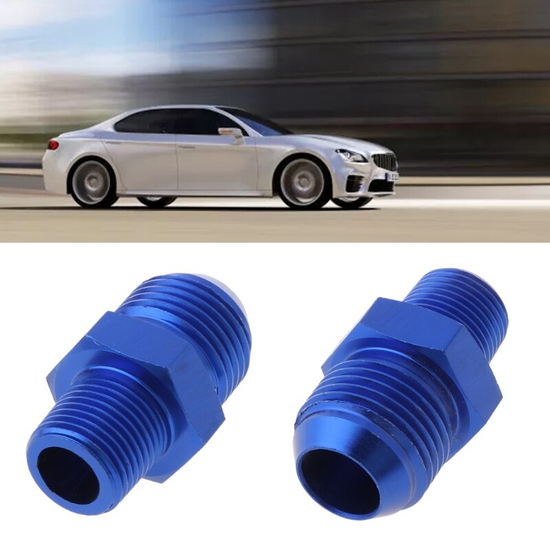 Male AN10 To 3/8'' NPT Thread Aluminum Straight Adapter Pipe Fuel Oil Fitting Adapter