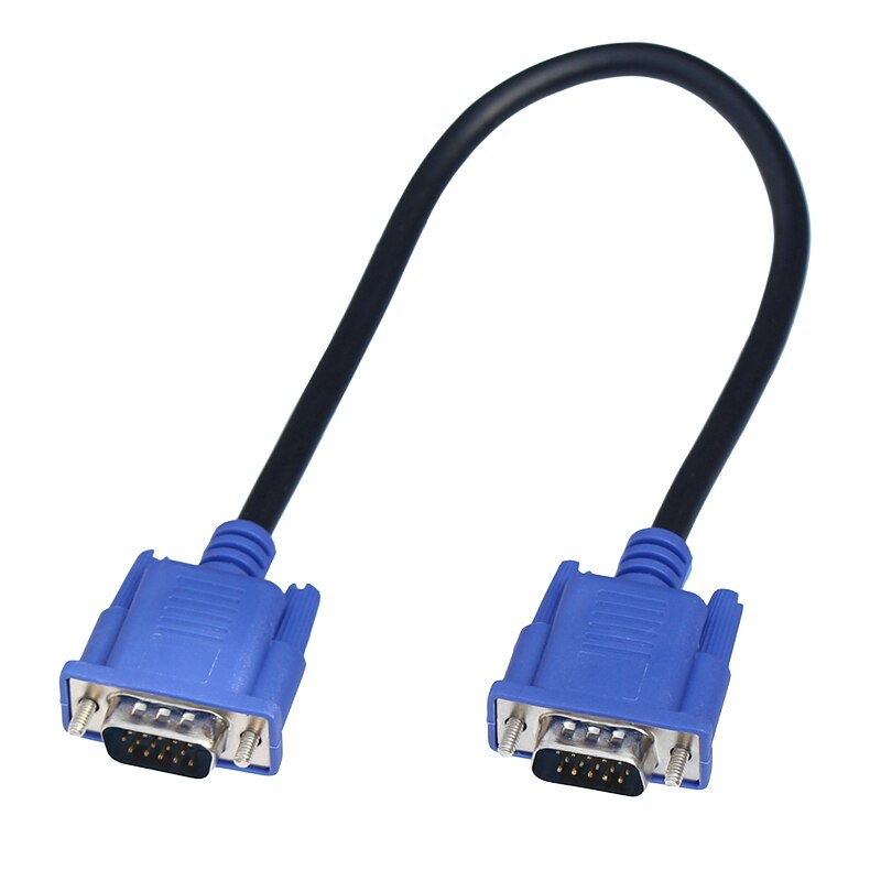 25Cm HD15Pin Vga D-Sub Korte Video Kabel Snoer Male Naar Male Rgb Kabel Voor Monitor