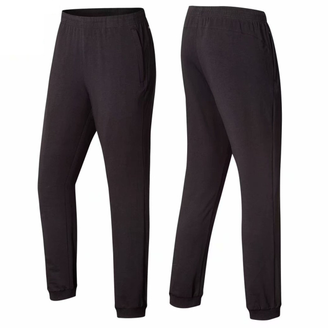 Pantalones de entrenamiento de fútbol para hombre Pantalones deportivos para correr tenis entrenamiento gimnasio Jogging pantalones de secado rápido para hombre al aire libre: black / M