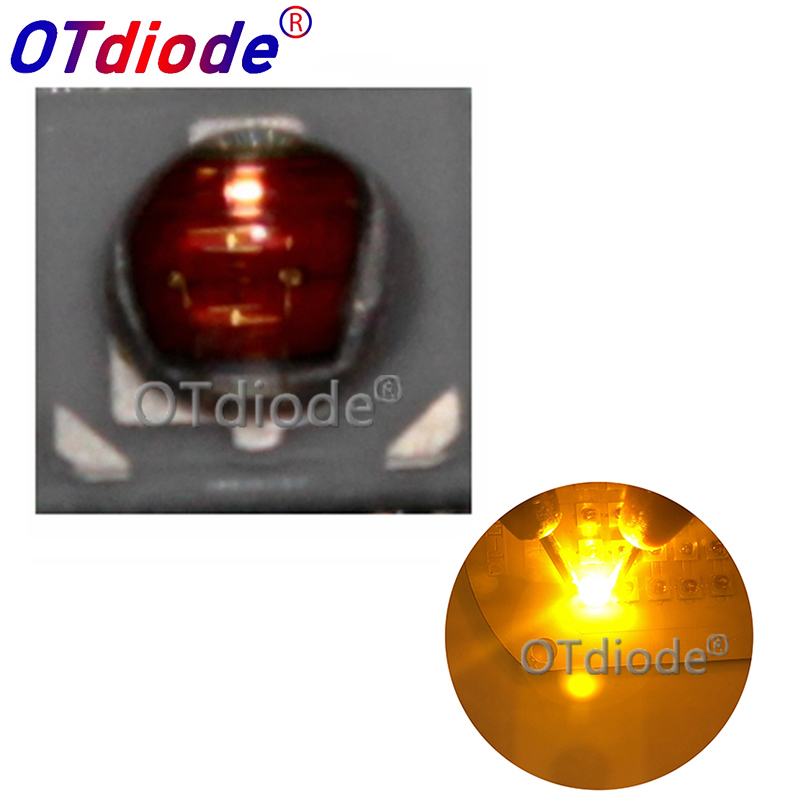 10pcs 1W 3W 3535 SMD High Power Amber Gele LED diode Chip light emitter 590nm om 595NM kralen DIY Auto Licht Vissen lichten