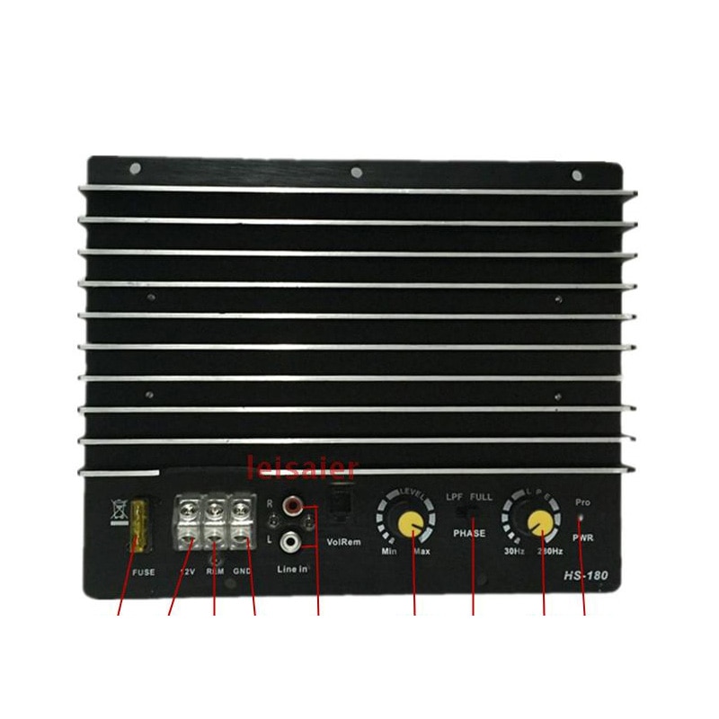 High Power 12V Auto Car Power Mono Amplifier Audio Music Amplificado Subwoofer Speaker Box DIY Booster Amplifiers