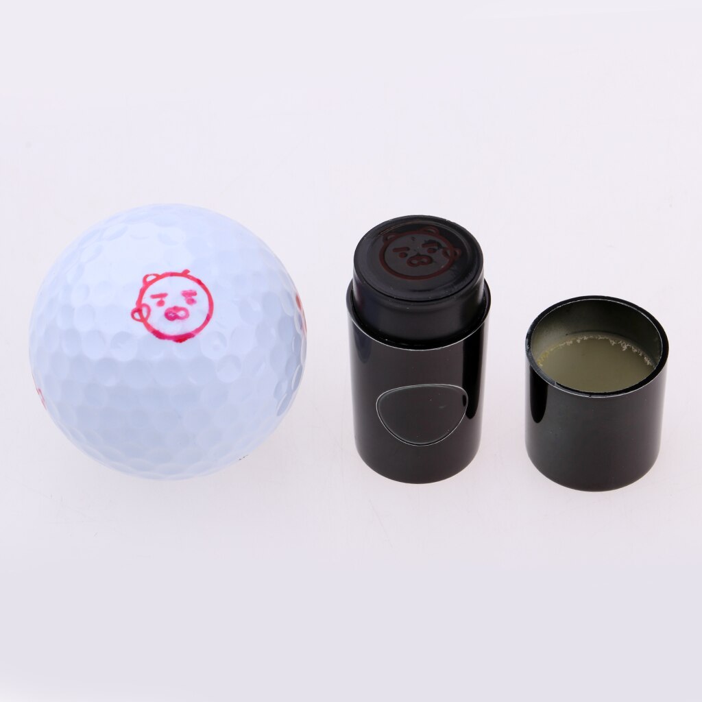 2pcs Quick-dry Long Lasting Golf Ball Stamper Stamp Marker Colorfast Golf Ball Impression Golf Ball Symbol Golf Training Aid