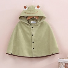 Hooyi Fleece Baby Mäntel Herbst Baby Jungen Mantel Neugeborenen Cape Mädchen Schal Infant Mäntel Frosch Erdbeere Ente Leopard Mit Kapuze Mantel