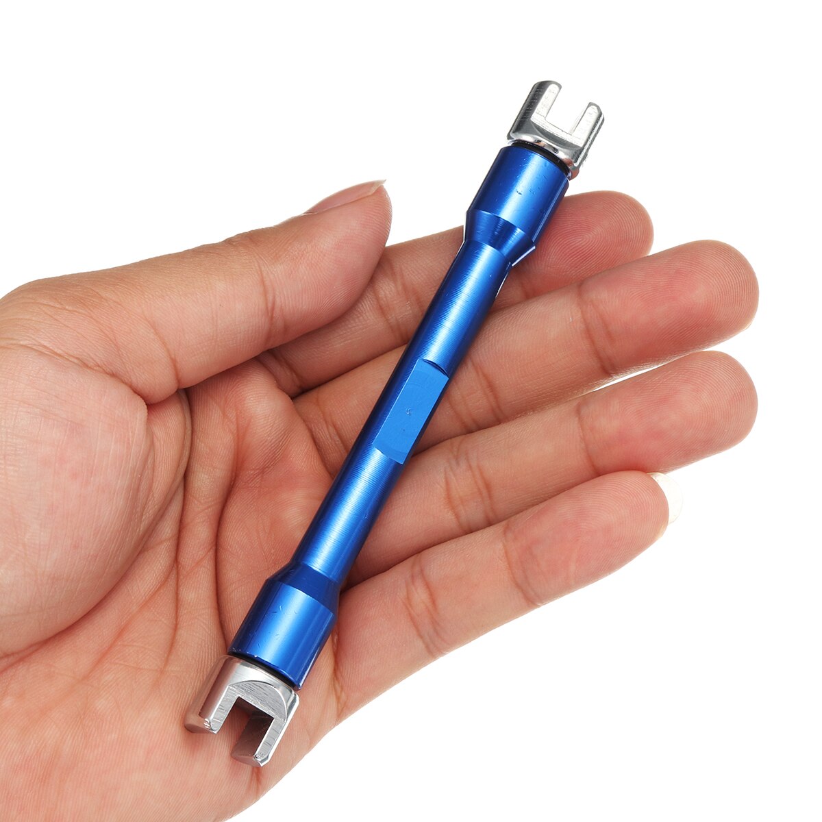 Llave de radios para Moto + 10 piezas de puntas endurecidas 5,0 ~ 6,8 para la mayoría de motos, Juego de puntas de llave para reparación de motos nuevas, azul