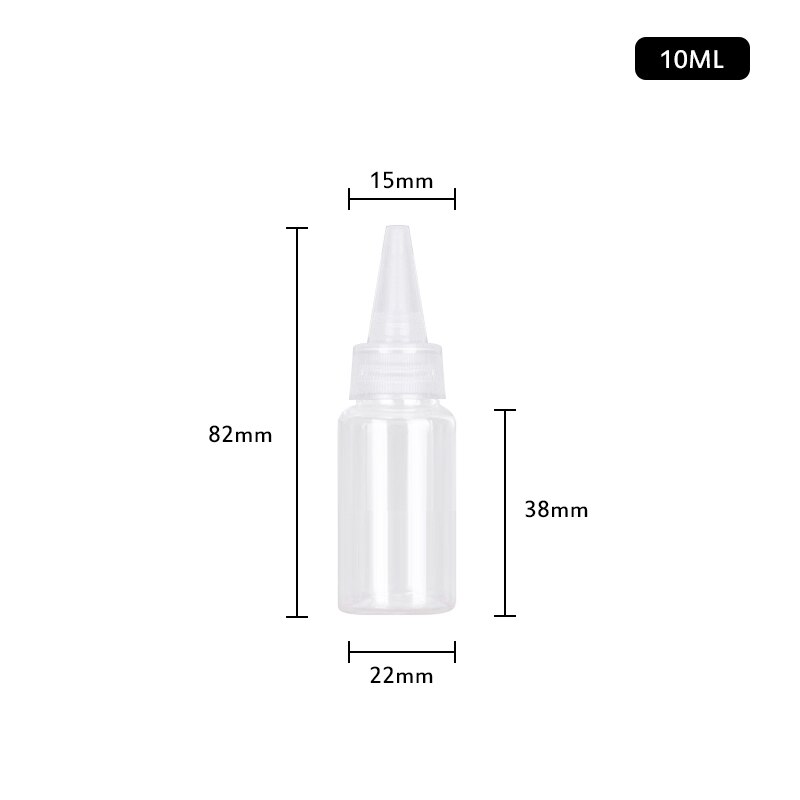 Transparent Abgabe Flaschen Labor Dropping Flaschen Runde LDPE Kunststoff Squeeze Flasche Nachfüllbar Container Leere Flaschen TSLM2: 10ML