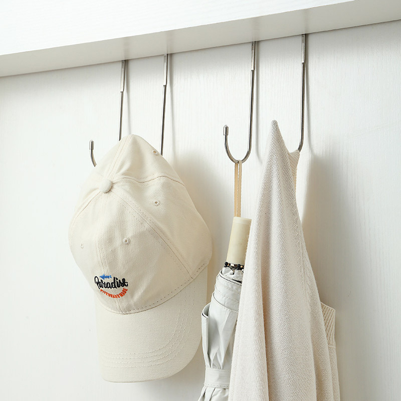 Douche Glazen Deur Handdoek Hanger Kast Deuren Terug Haken Bureaus Drawers Hangers Voor Keuken Badkamer Slaapkamer Organizer