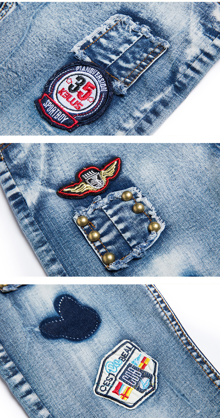 Børnetøj drenge jeans efterår børnebukser store drenge bukser stretch jeans