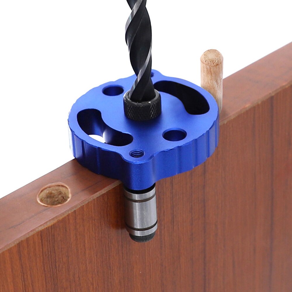 Aftageligt hulstik jig værktøj center borehoved styresæt ærme kabinet hardware lokalisering træboring træbearbejdningsværktøj