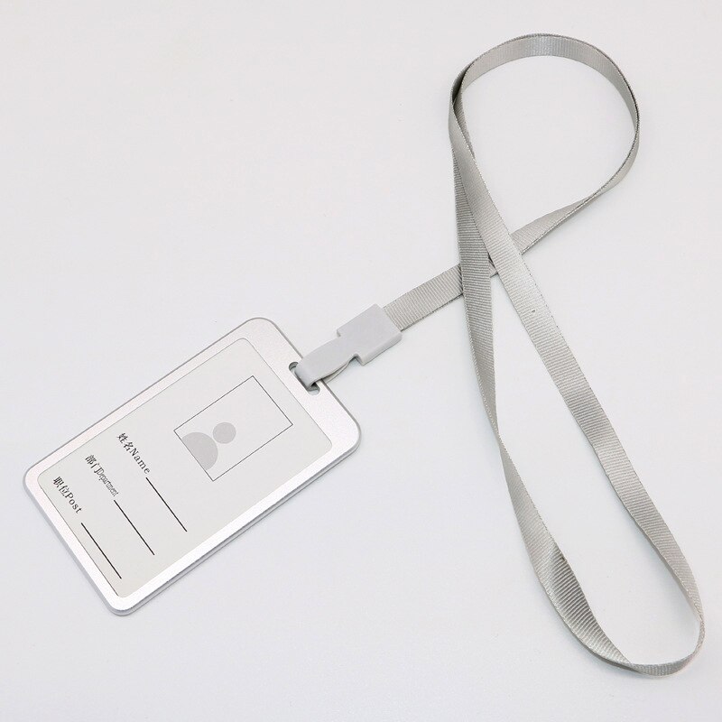 Aluminium Legierung ID Karte Halter Arbeit Identität Name Abzeichen Halter Ausstellung Karte Halter Schule Büro Liefert