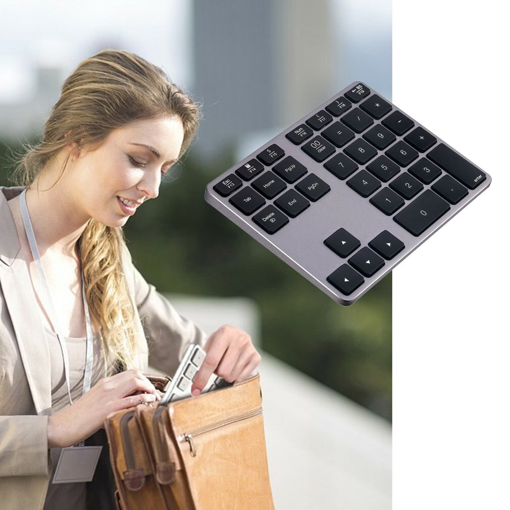 Wireless numeric keypad rechargeable numeric keypad External Number pad with Multiple Shortcuts for Computer