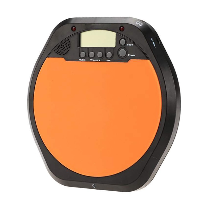 Digital Drummer Training Practice Drum Pad Metronome with Earphone & Batteries: Default Title