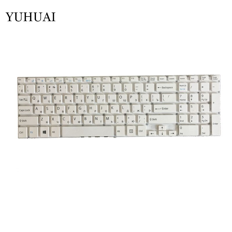 Russian RU Keyboard for Sony VAIO Fit 15 fit15 SVF15 SVF15A SVF15E MP-12Q23SU-9201 AEHK97012203A White black keyboard