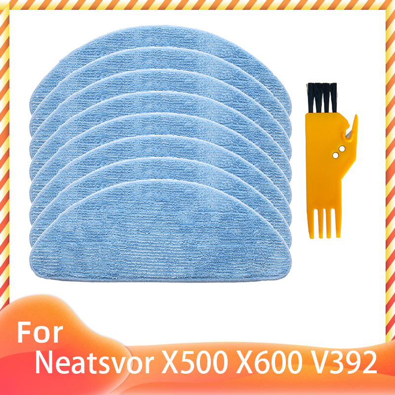 For Neatsvor X520 X500 Tesvor X500 Pro T8 M1 Ikhos Create NetBot S15 S14 Hepa Filter Mop Cloth Main Side Brush: Brown