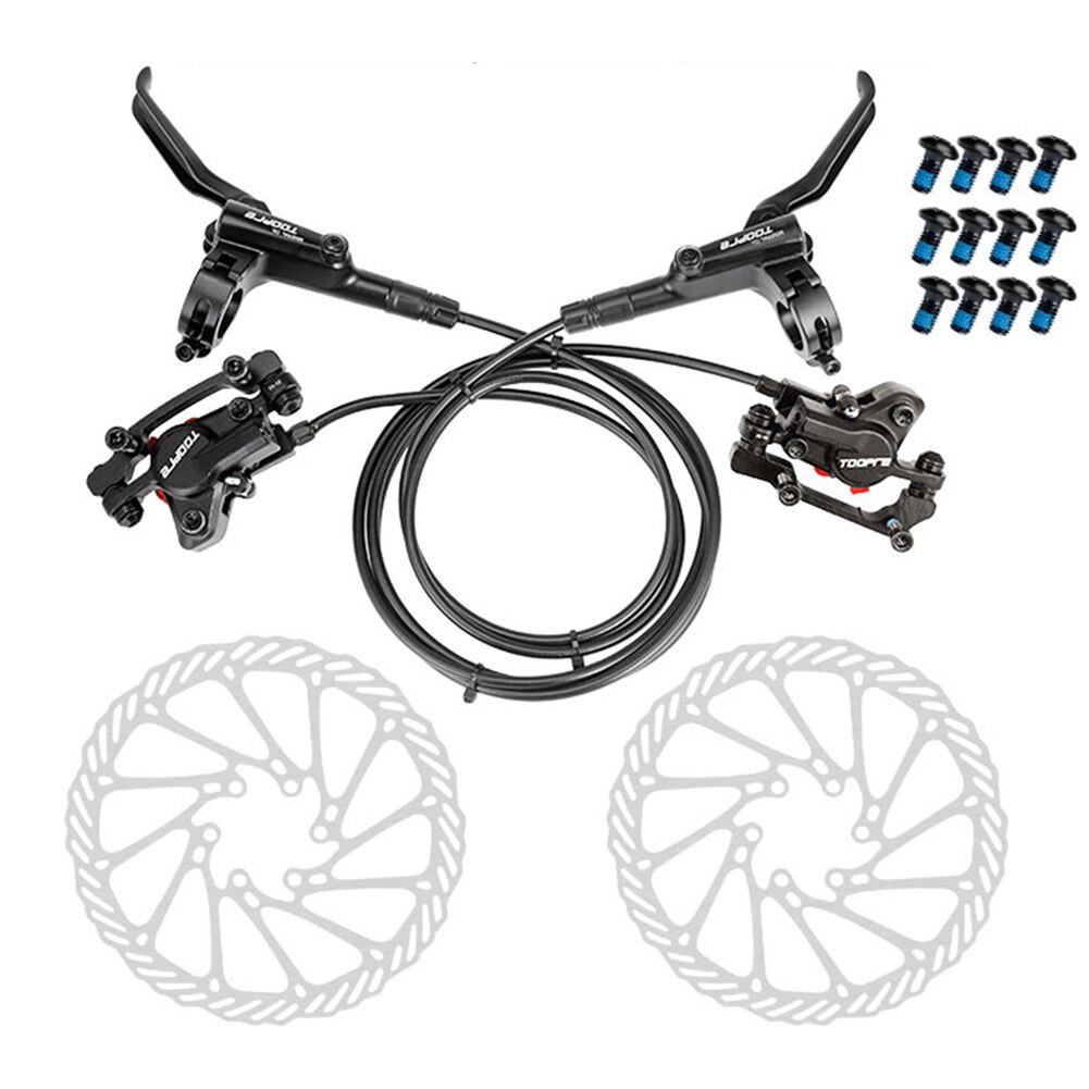 TOOPRE-Kit de frenos hidráulicos para bicicleta de montaña, pastillas de freno de disco delanteras y traseras, accesorios de Rotor