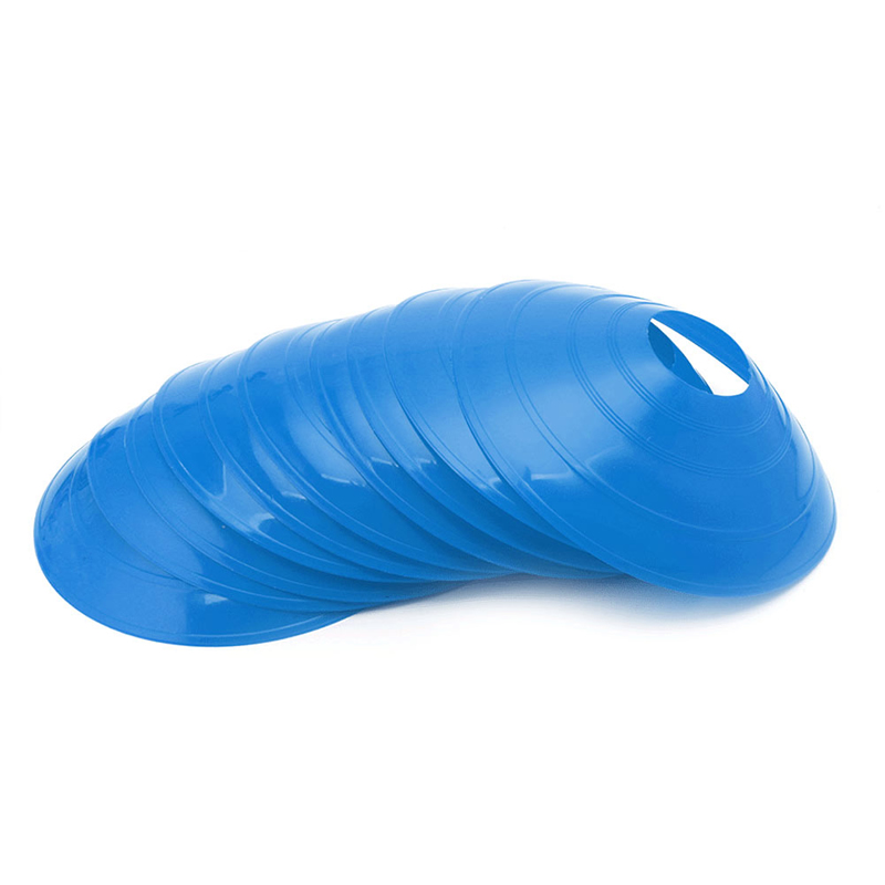 10 pçs conjunto de cone disco futebol agilidade treinamento pires cones marcador discos multi esporte treinamento espaço cones acessórios: Verde