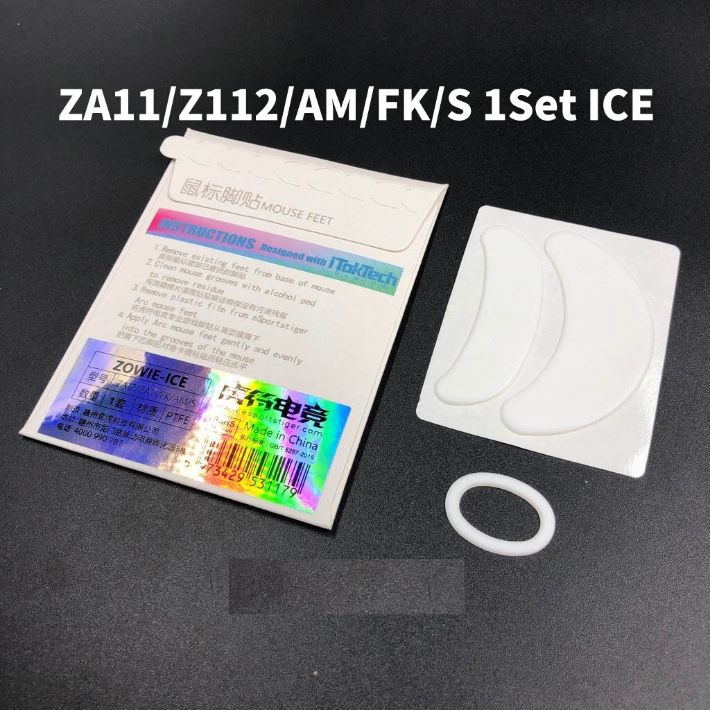 Esportstiger Mouse Skates Feet For Zowie ZA11 ZA12 FK AM ECA ECB ZA13 S1 S2 White Mouse Glides Curve Edge ICE Version: ZA11 ZA12 ICE